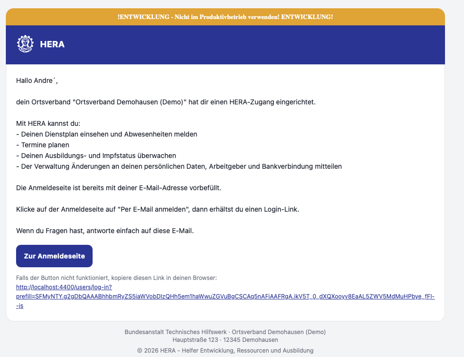 E-Mail an Benutzer