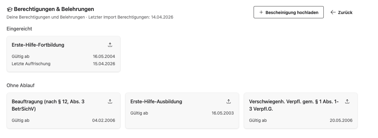 Berechtigungen