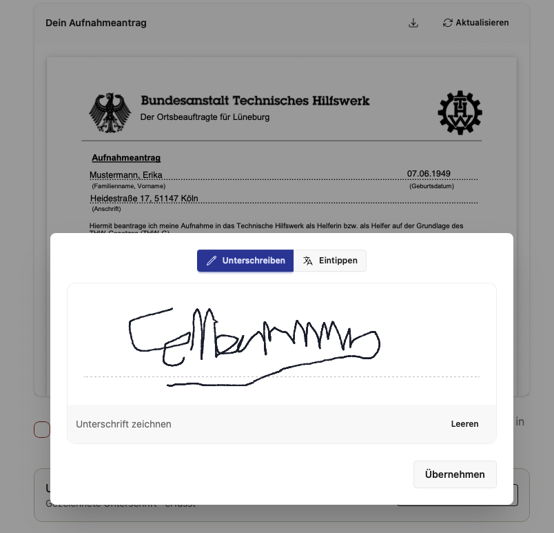 Antragstellung