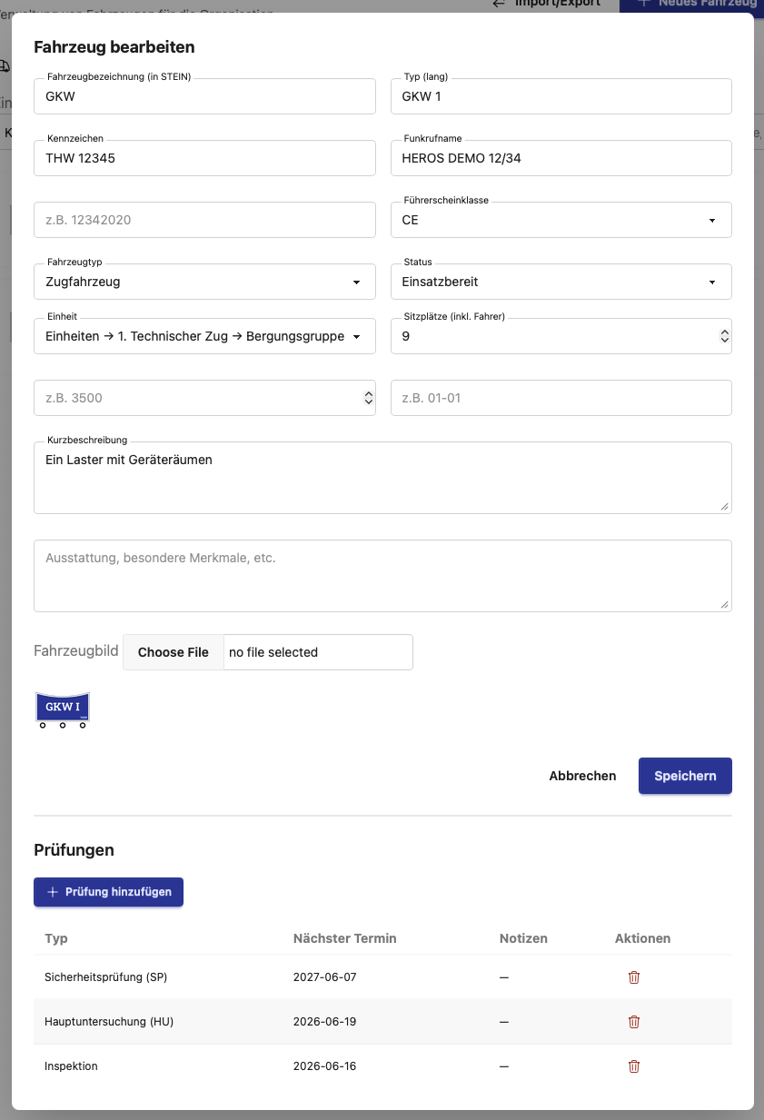 Details eines Fahrzeugs